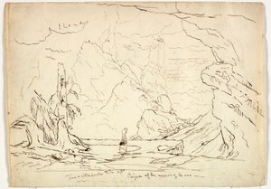 Elías en la boca de la cueva, c.1829